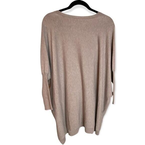 Escio Heather Mocha Oversized Tunic Blouse Women’s Size S/M Long Sleeve NWT - Picture 5 of 13